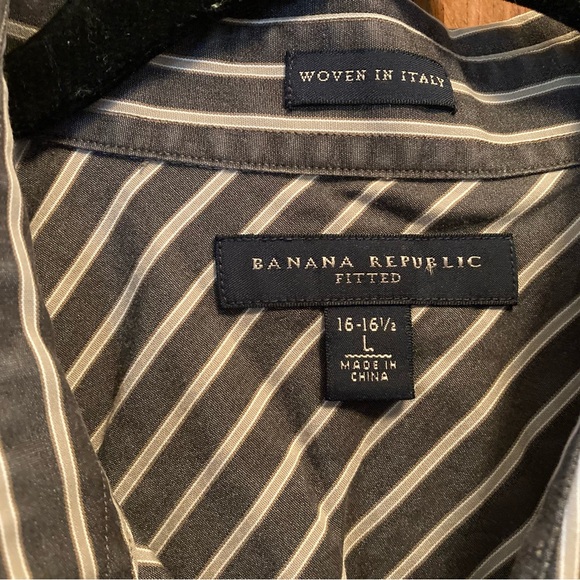 Banana Republic Man's Striped Shirt - Picture 3 of 3